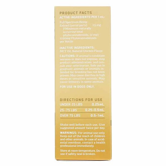 Hemp Extract for Adult Dogs 17 Mg, CW